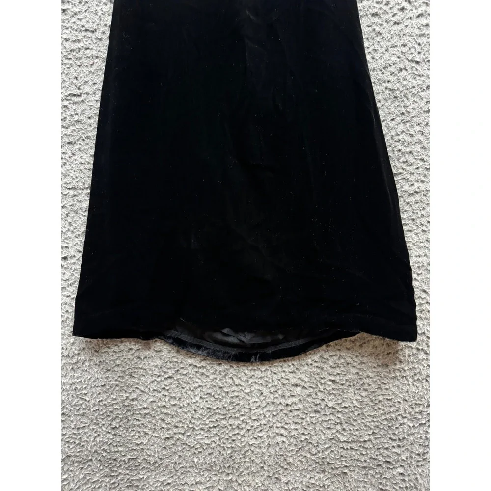 Reformation Black Velvet Mini Dress - Picture 5 of 9